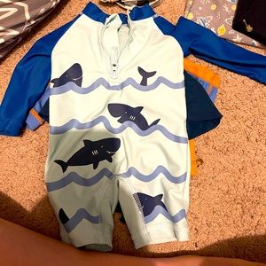 0-3 month Carter’s long sleeve swim suit